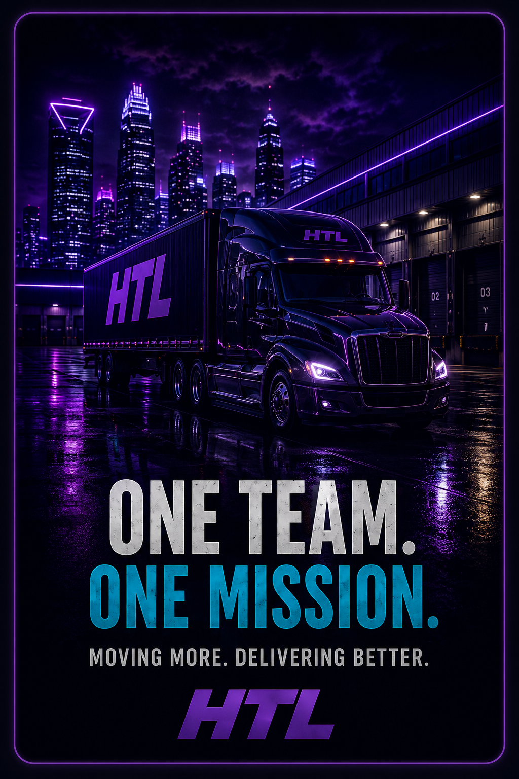 HTL — One Team. One Mission. Moving more. Delivering better.